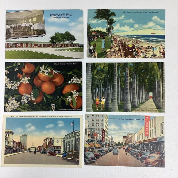 Vtg Postcards Linen Photo Comic Landmark Unposted Florida US Nagasaki 70+ - Picture 8 of 16